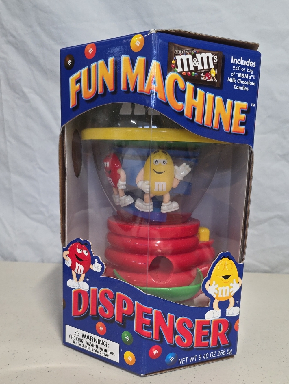 M&M's Fun Machine Dispenser, a collectible item designed to spin